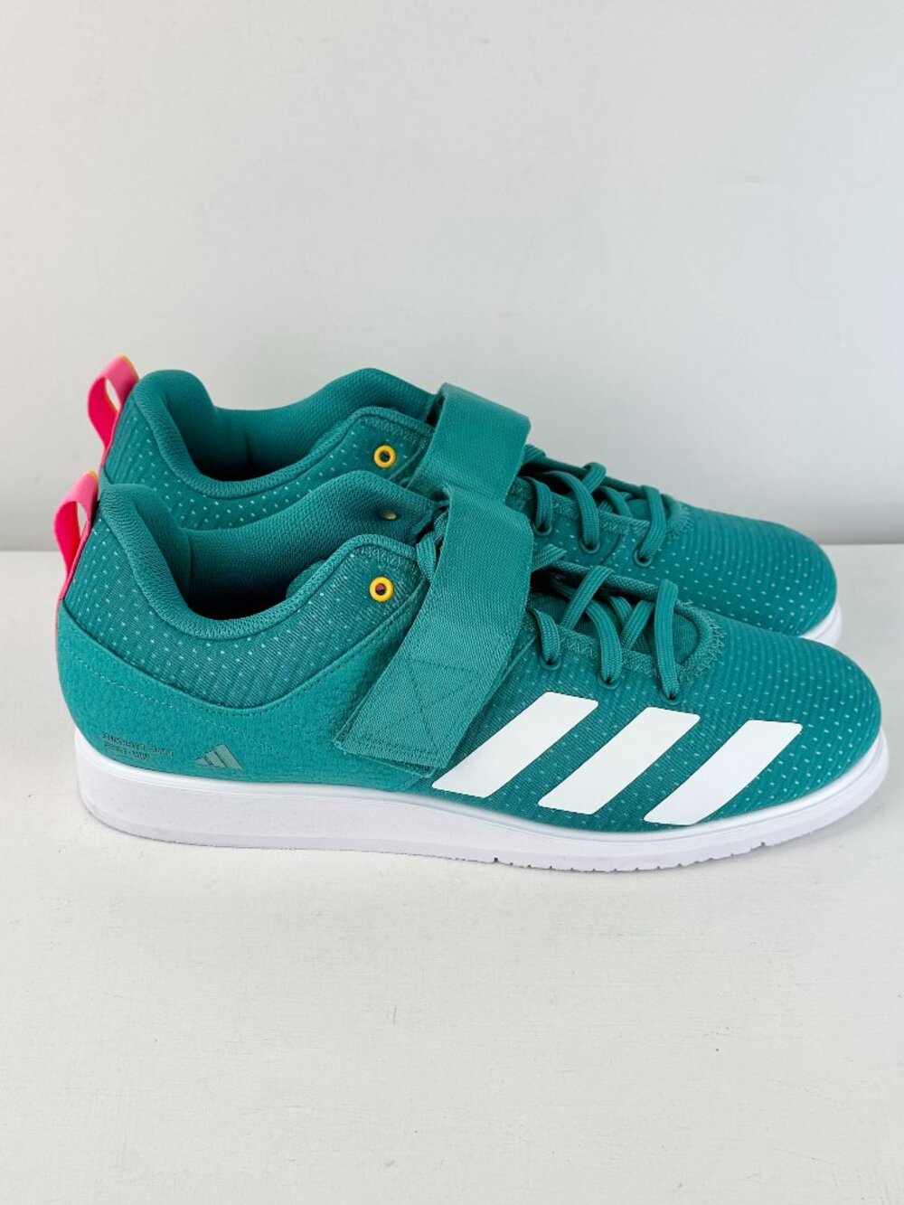 Men's 10 Women's 11 - Adidas Powerlift 5 Weightlifting Shoes Gym Trainers - Teal